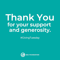 Thank you for your support and generosity. #GivingTuesday - GSA Foundation