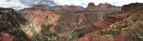Grand Canyon view from Phantom Ranch