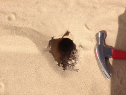 dune hole at Mount Baldy