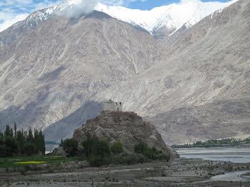 A temple in the Nubra Valley of Ladakh, India