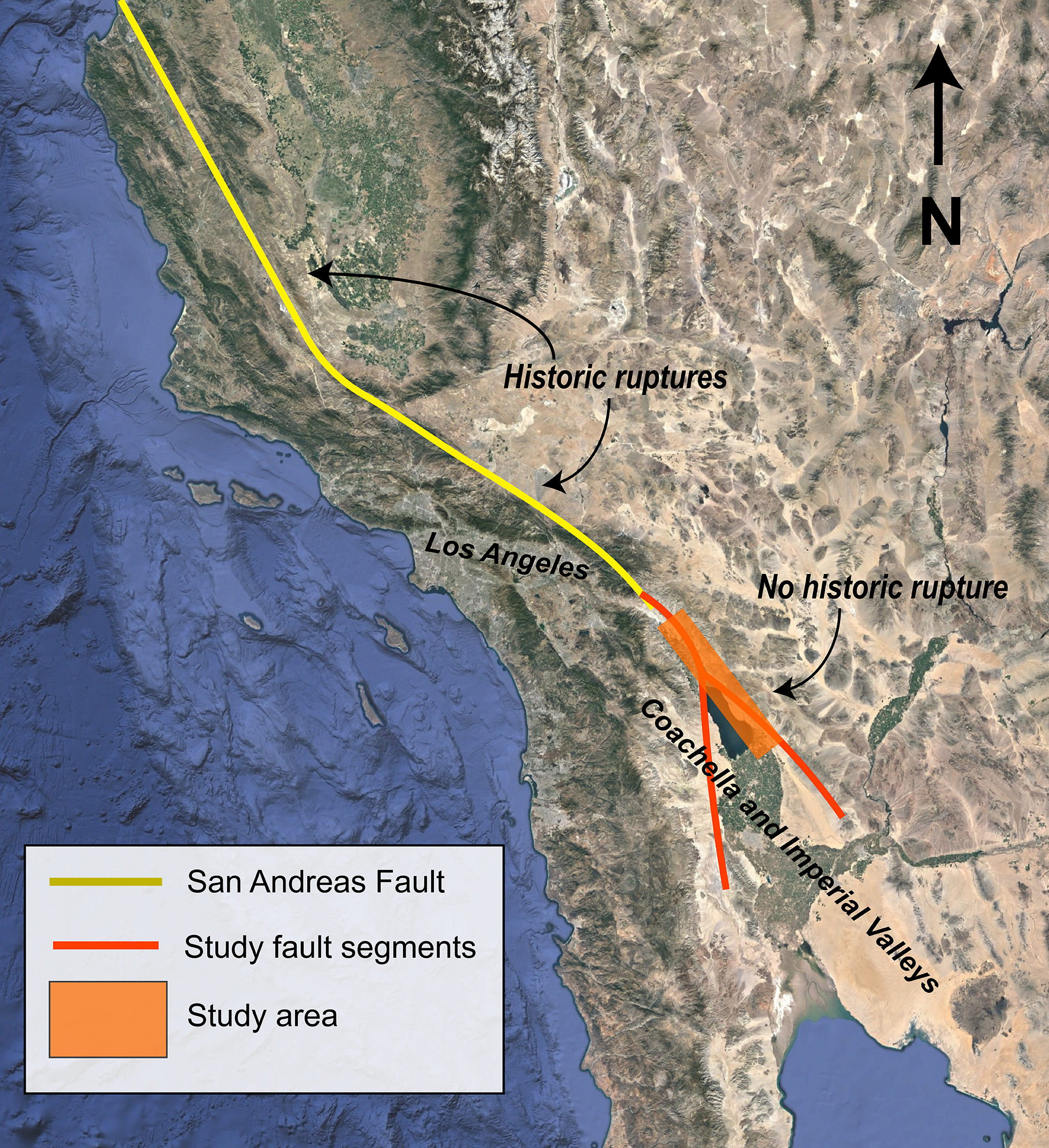 San Andreas Fault Map