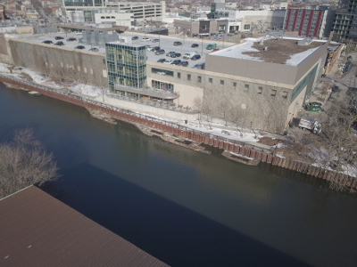 floating garden aerial view