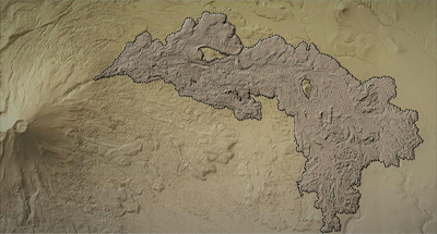 Hillshade-digital elevation model of the Nealtican lava flow field from the Popocatépetl volcano (Credit-Israel Ramírez).