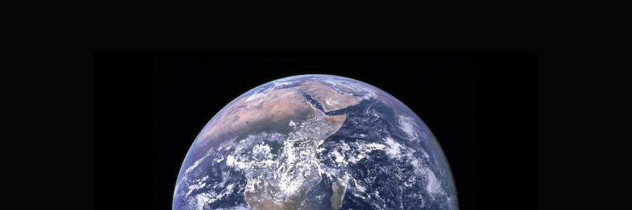 Earth from high orbit.