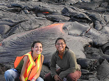 At the lava flow.