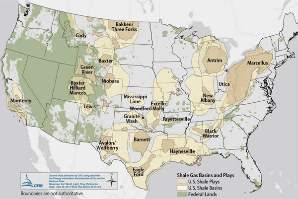 Unconventional Shale Plays in the Lower 48 States