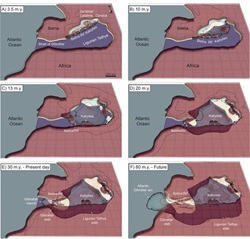 Map of the evolution of the Gibraltar subduction zone