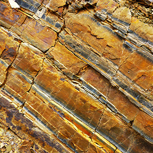 Layers of sedimentary rock