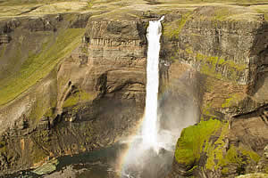 Iceland waterfall