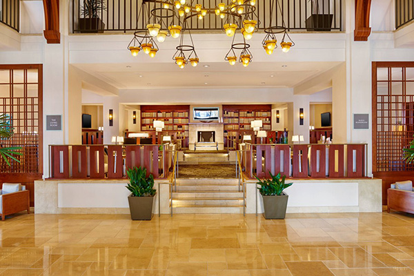 Westin Pasadena lobby.